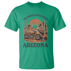 Vintage Arizona Motorcycle Rider T Shirt Desert Cactus Grand Canyon State TS12 Irish Green Print Your Wear