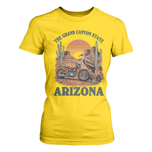 Vintage Arizona Motorcycle Rider T Shirt For Women Desert Cactus Grand Canyon State TS12 Daisy Print Your Wear