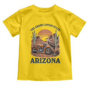 Vintage Arizona Motorcycle Rider Toddler T Shirt Desert Cactus Grand Canyon State TS12 Daisy Print Your Wear