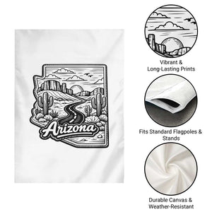 Vintage Arizona Pride Garden Flag Cactus Desert Western Landscape TS12 Print Your Wear