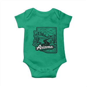 Vintage Arizona Pride Baby Onesie Cactus Desert Western Landscape TS12 Irish Green Print Your Wear