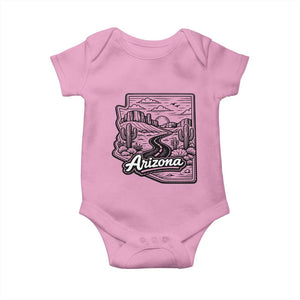 Vintage Arizona Pride Baby Onesie Cactus Desert Western Landscape TS12 Light Pink Print Your Wear