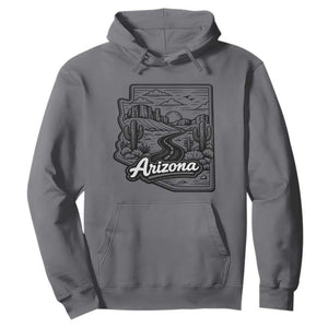 Vintage Arizona Pride Hoodie Cactus Desert Western Landscape TS12 Charcoal Print Your Wear