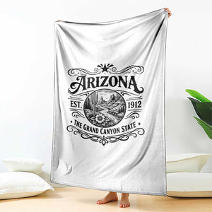 Arizona Desert Wanderlust Throw Blanket Vintage Grand Canyon State Est 1912 TS12 Print Your Wear