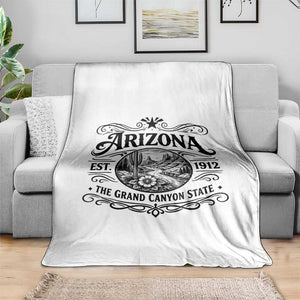 Arizona Desert Wanderlust Throw Blanket Vintage Grand Canyon State Est 1912 TS12 Print Your Wear