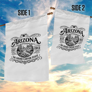 Arizona Desert Wanderlust Garden Flag Vintage Grand Canyon State Est 1912 TS12 Print Your Wear