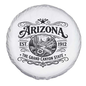 Arizona Desert Wanderlust Spare Tire Cover Vintage Grand Canyon State Est 1912 TS12 Print Your Wear