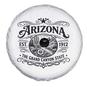 Arizona Desert Wanderlust Spare Tire Cover Vintage Grand Canyon State Est 1912 TS12 Print Your Wear