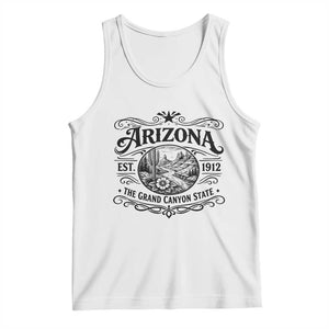 Arizona Desert Wanderlust Tank Top Vintage Grand Canyon State Est 1912 TS12 White Print Your Wear