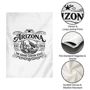 Vintage Arizona Cactus Desert Canyon Western 1912 Garden Flag TS12 Print Your Wear
