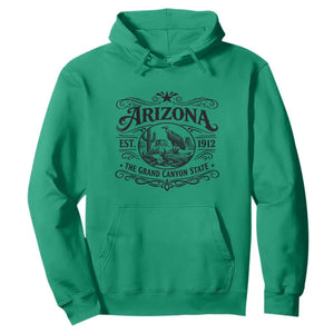 Vintage Arizona Cactus Desert Canyon Western 1912 Hoodie TS12 Irish Green Print Your Wear