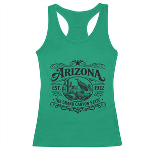 Vintage Arizona Cactus Desert Canyon Western 1912 Racerback Tank Top TS12 Irish Green Print Your Wear