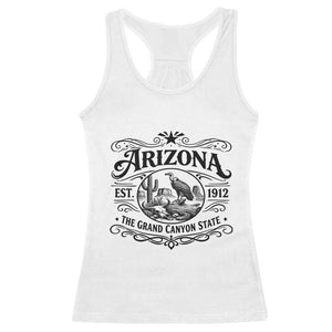 Vintage Arizona Cactus Desert Canyon Western 1912 Racerback Tank Top TS12 White Print Your Wear