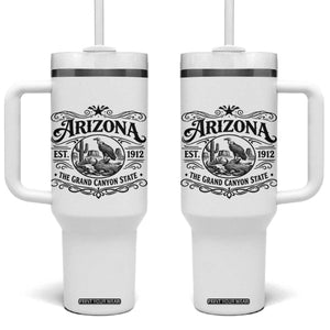 Vintage Arizona Cactus Desert Canyon Western 1912 Tumbler With Handle TS12 One Size: 40 oz White Print Your Wear