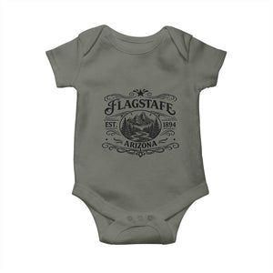 Vintage Flagstaff Landscape Adventure Baby Onesie Arizona Gift TS12 Military Green Print Your Wear