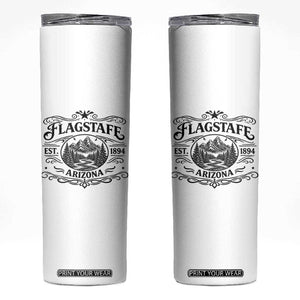 Vintage Flagstaff Landscape Adventure Skinny Tumbler Arizona Gift TS12 White Print Your Wear