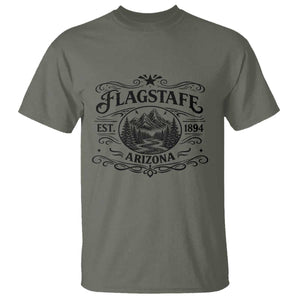 Vintage Flagstaff Landscape Adventure T Shirt Arizona Gift TS12 Military Green Print Your Wear