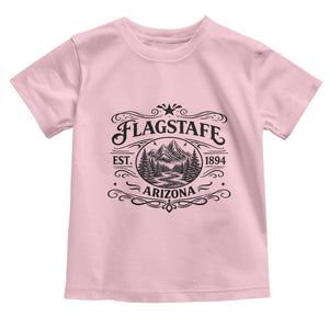 Vintage Flagstaff Landscape Adventure Toddler T Shirt Arizona Gift TS12 Light Pink Print Your Wear