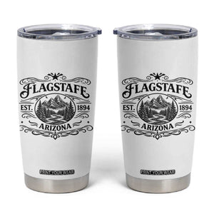 Vintage Flagstaff Landscape Adventure Tumbler Cup Arizona Gift TS12 White Print Your Wear