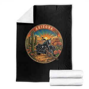 Arizona Pride Throw Blanket Adventure Scenic Journey Southwest USA TS12 Black Print Your Wear