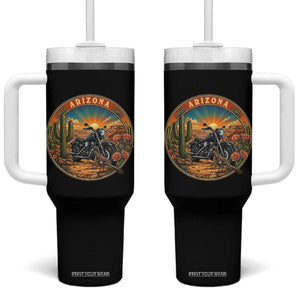 Arizona Pride Tumbler With Handle Adventure Scenic Journey Southwest USA TS12 One Size: 40 oz Black Print Your Wear