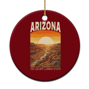 Arizona Souvenir Grand Canyon State Ceramic Ornament Saguaro Cactus Road Trip TS12 1pc Red Print Your Wear