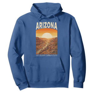 Arizona Souvenir Grand Canyon State Hoodie Saguaro Cactus Road Trip TS12 Royal Blue Print Your Wear
