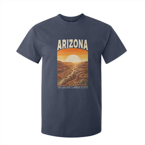 Arizona Souvenir Grand Canyon State T Shirt For Kid Saguaro Cactus Road Trip TS12 Navy Print Your Wear