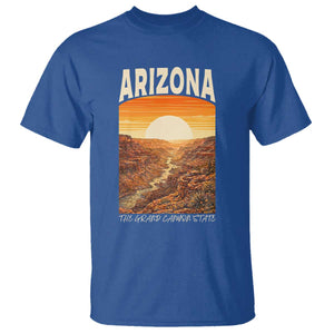 Arizona Souvenir Grand Canyon State T Shirt Saguaro Cactus Road Trip TS12 Royal Blue Print Your Wear