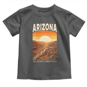 Arizona Souvenir Grand Canyon State Toddler T Shirt Saguaro Cactus Road Trip TS12 Dark Heather Print Your Wear