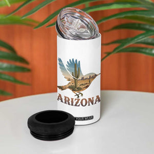 Arizona Desert Wren Bird 4 in 1 Can Cooler Tumbler Cactus Landscape Rustic Western TS12 Print Your Wear