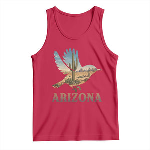 Arizona Desert Wren Bird Tank Top Cactus Landscape Rustic Western TS12 Red Print Your Wear