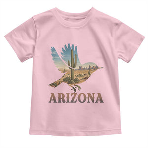Arizona Desert Wren Bird Toddler T Shirt Cactus Landscape Rustic Western TS12 Light Pink Print Your Wear
