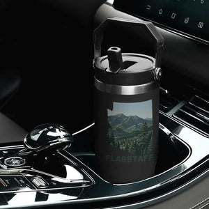 San Francisco Peaks Flagstaff Arizona Flip Straw Tumbler Vintage Mountain Landscape Gift TS12 Print Your Wear