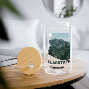 San Francisco Peaks Flagstaff Arizona Glass Can Vintage Mountain Landscape Gift TS12 Print Your Wear