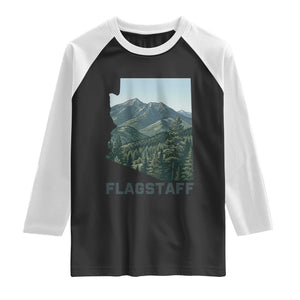 San Francisco Peaks Flagstaff Arizona Raglan Shirt Vintage Mountain Landscape Gift TS12 Black White Print Your Wear