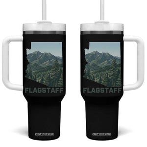 San Francisco Peaks Flagstaff Arizona Tumbler With Handle Vintage Mountain Landscape Gift TS12 One Size: 40 oz Black Print Your Wear