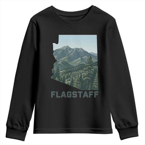 San Francisco Peaks Flagstaff Arizona Youth Sweatshirt Vintage Mountain Landscape Gift TS12 Black Print Your Wear