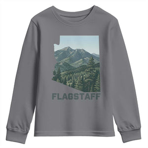 San Francisco Peaks Flagstaff Arizona Youth Sweatshirt Vintage Mountain Landscape Gift TS12 Charcoal Print Your Wear