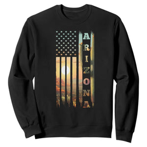 Patriotic Arizona State Flag Sweatshirt Southwest Landscape Gift TS12 Black Print Your Wear