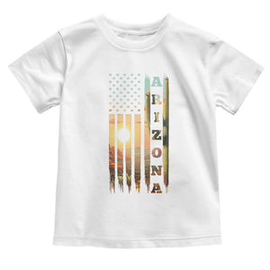 Patriotic Arizona State Flag Toddler T Shirt Southwest Landscape Gift TS12 White Print Your Wear