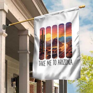 Arizona Desert Cactus Western Adventure Garden Flag Take Me To AZ TS12 Print Your Wear