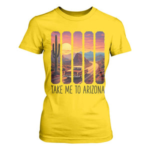 Arizona Desert Cactus Western Adventure T Shirt For Women Take Me To AZ TS12 Daisy Print Your Wear