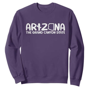 Arizona State Pride Sweatshirt The Grand Canyon State Souvenir TS12 Purple Print Your Wear