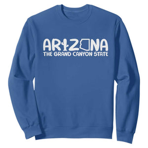 Arizona State Pride Sweatshirt The Grand Canyon State Souvenir TS12 Royal Blue Print Your Wear