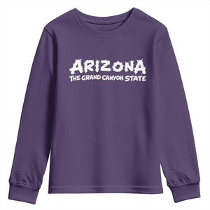 Southwest Soul Arizonan Heritage Youth Sweatshirt The Grand Canyon State Souvenir TS12 Purple Print Your Wear