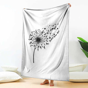Protect Your Skin Throw Blanket Melanoma Awareness Dandelion Gift TS12 Print Your Wear