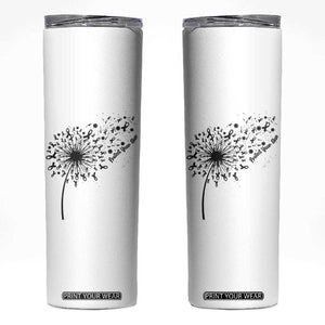 Protect Your Skin Skinny Tumbler Melanoma Awareness Dandelion Gift TS12 White Print Your Wear