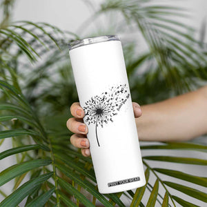 Protect Your Skin Skinny Tumbler Melanoma Awareness Dandelion Gift TS12 Print Your Wear