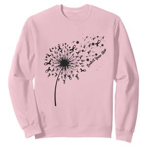 Protect Your Skin Sweatshirt Melanoma Awareness Dandelion Gift TS12 Light Pink Print Your Wear